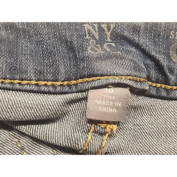 NY & Co Curvy Skinny Jeans Size 10 Medium Wash Denim - Picture 6 of 7